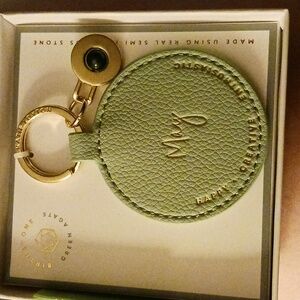 Green Katie Loxton May birthstone keychain